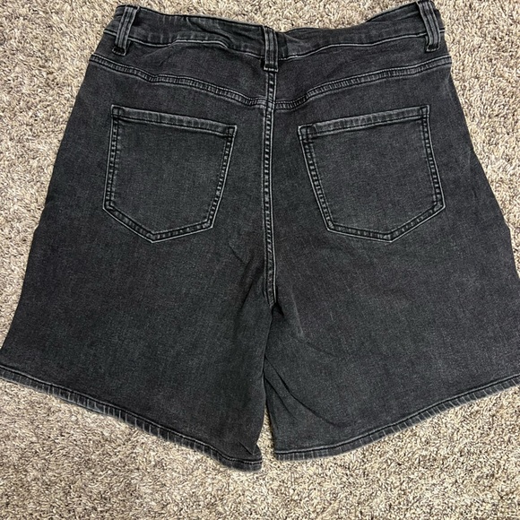 Crossover waist denim shorts - Picture 5 of 5